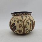 Small Wounaan Or Embera Panama Tightly Woven Basket W  Bird Design