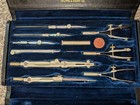 Vintage Keuffel   Esser K e Key Drafting Instrument Set German Bavaria Leather
