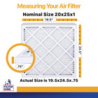 Filter King 20x25x1 Air Filter 12-pack Merv 13 Actual Size 19 5 X 24 5 X  75 
