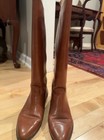 Vintage Nine West Cognac Brown Leather Knee High Riding Boots   Women   s Size 6 5