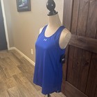 Under Armour Womens Sm Royal Blue Racerback Athletic Gym Running Workout Tanktop