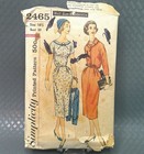 Vintage 1958 Simplicity Sewing Pattern  2465 Sheath Dress Jacket Sz18 5 Complete