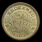 1863 Troy New York Civil War Token Oliver Boutwell Miller Store Card