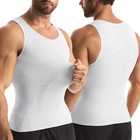 Mens Body Shaper Belly Chest Compression Shirt Slimming Tank Top Abs Girdle Vest