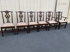 63155 Set Of 6 Solid Mahogany Dining Chairs Chair S