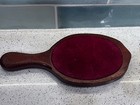 Vintage  Antique Wood Handheld Mirror 11   x4 5   