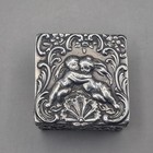 Victorian Sterling Silver Repouss   Cherub Box By B  Muller   Son London 1895