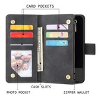 For Iphone 18 Pro Max 17 16 15 14 13 12 11 Zipper Wallet Leather Flip Case Cover