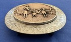 Vintage Rare 1974 He Boyd Reno Nv Sterling Silver Steer Wrestling Belt Buckle