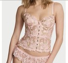Victoria s Secret Atelier Enchanted Garden Corset Floral Embroidery Size Xxl  