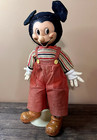Antique Vintage 1940 Mickey Mouse Doll By Fund - Large