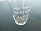 Vintage Pre Prohibition Pro Shot Glass Capre Cafe Boston Mass Lavezzo Balboni