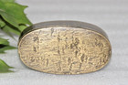 1830 s Antique Brass Oval Shape Pill powder Box Handcrafted Old Original