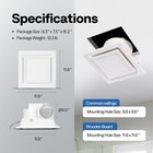 165 Cfm Bathroom Exhaust Fan With 6500k Led Light   4-inch Duct  Quiet 1 5 Sones