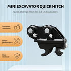 Quick Hitch Coupler Attachment For Mini Excavator 0 8-1 5ton Free Delivery