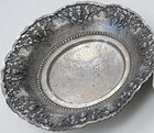 Vintage Yogya Repousse Footed Bowl 10    Indonesian St800 Silver Decor