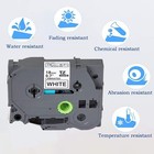 5pk Tze241 Tz-241 Black On White Label Tape For Brother P-touch Pt-330 18mm 3 4 