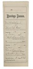 Antique 1896 Marriage License Certificate Wise County Texas Embossed Seal
