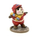 Rare Vintage Wee Forest Folk Ms-08 Skater Mouse - Red  retired  Ice Skating