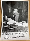 Italian Opera Tenor Luciano Pavarotti Autograph Photo  early 1973  In La Boheme 