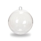 Clear Plastic Ornament Ball 70 Mm     1 Ball