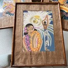 Frank Mcintosh Hawaiian Prints Set 3 Framed Tiki Bamboo 1940   50s Matson Line Mcm