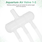 5-pack Aquarium Air Valve 8mm To 4mm 3-ways  Plastic Air Line Tubing  white 