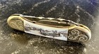 Graham Clayton Fight   n Rooster Mother Of Pearl Canoe Knife  Sheffield England