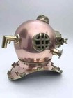 Diving Divers Helmet Copper Antique Scuba Us Navy Mark V Marine Deep Sea Helmet