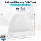 Akiky Large Pop Up Mosquito Net Crib Tent To Keep Baby From Climbing Out Baby