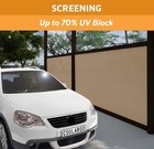 Coolaroo 6  X 15  Sandstone Shade Cloth Outdoor Medium 70  Uv Screen Fabric