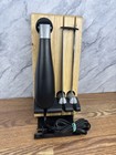 Cuisinart Cek-40 Electric Knife Set Bread   Carving Blades Wood Block Stand