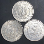 Lot Of 3 Cc Morgan Silver Dollars  1878-1893    Mixed Date