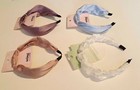 Lot Of 4 Floral Hair Clips    Beaded Headband Scunci Hair Accessories - New 