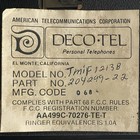 Deco-tel Hollywood Regency Black Gold Push Button Cradle Telephone C1980s Tested