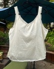 Vintage Vassarette Ivory Satin Lace-trim Slip Top
