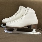 Riedell Women   s White Figure Ice Skates 115w Size 9 5 25464 11 Blade Beginner 