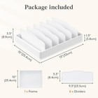 Kitchen Cabinet Organizer For Food Contanier Lid  Lid Holder With 6 Adjustable