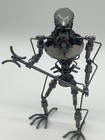 Scrap Metal Predator W  Trident Sculpture Recycled Handmade Figure Art