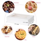 10 Pack Bakery Boxes Window 12x8x2 5 Inch White Cookie Treat Dessert Donut