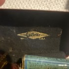 1930s Vintage Gillette U s a  Gold Tone Metal Safety Razor In Case