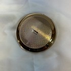 Stratton England Vintage Brass Enamel Rose Makeup Powder Compact Mid Century