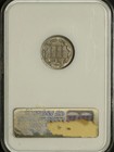 1865ngc Ms-63  Nickel Three Cent Pieces