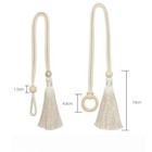 2pcs Rope Curtain Tiebacks  Bohemian Style  Simple And Elegant Design  Diy 