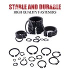  150-pcs Alloy Steel External Circlip Snap Retaining Clip Ring Assortment Kit  