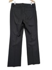 Banana Republic Martin Fit Boot Cut Trouser Pant Womens 8 Black Pinstripe Career
