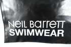 Neil Barrett Black Swimwear Reclosable Zip Seal Slide Lock Bag New