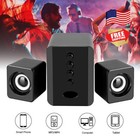Usb Computer Speakers System Stereo Bass Subwoofer Led For Desktop Laptop Pc Usa