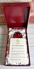 Deep Ruby Red Crystal Egg Gold-plated Faberge Coronation Decanter Stopper 5 