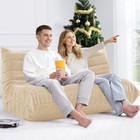 Bean Bag Chair Big Sofa Beanbag Chair For Adults Fireside Loveseat Khaki Teddy